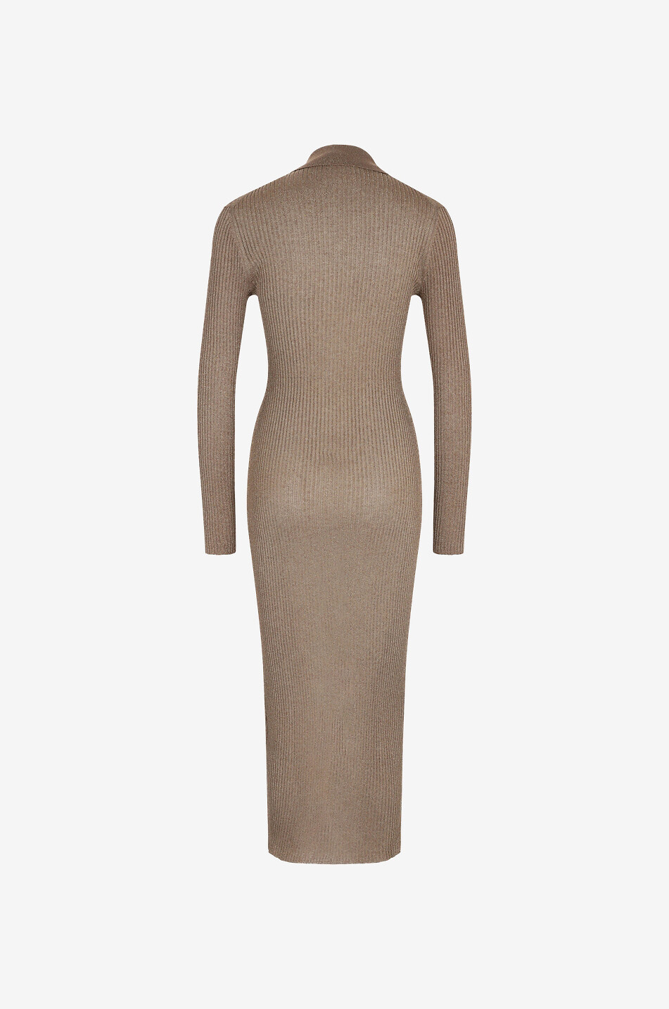 Cardigan long zippé en lurex Maisel