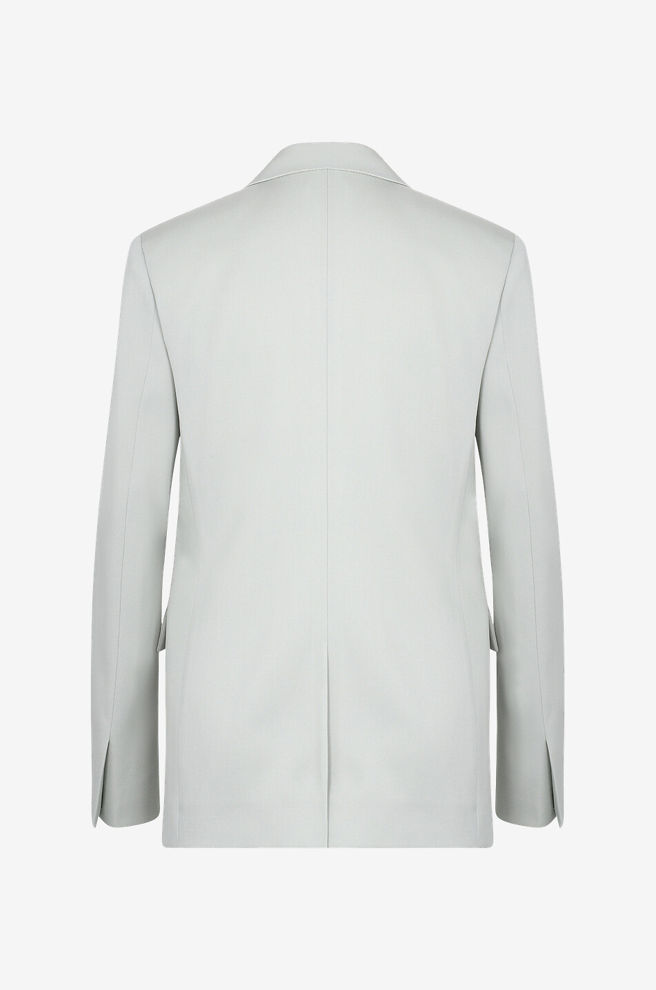 LANVIN Blazer à boutonnage simple en sergé de laine Femme VERT 2