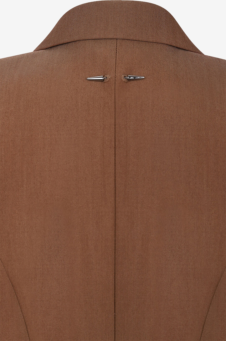 BARBARA BUI Single-breasted cinched wool and silk blazer Women BROWN 3