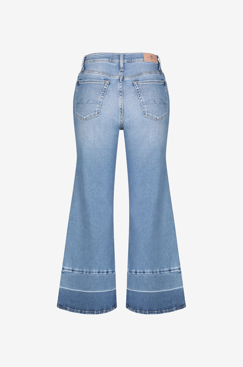 Jean évasé en coton et modal The Cropped Jo Luxe Vintage