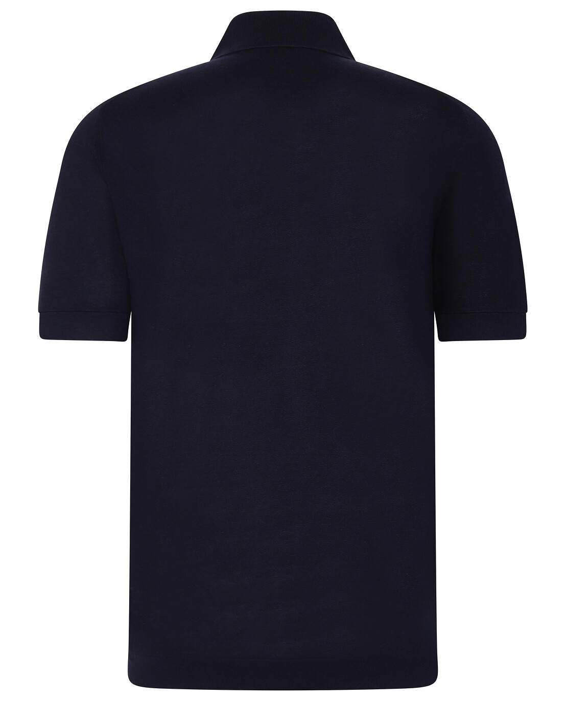 BRUNELLO CUCINELLI Strick-Polohemd aus Baumwolle und Leinen mit Kontrast-Detail Herren DUNKELBLAU 2