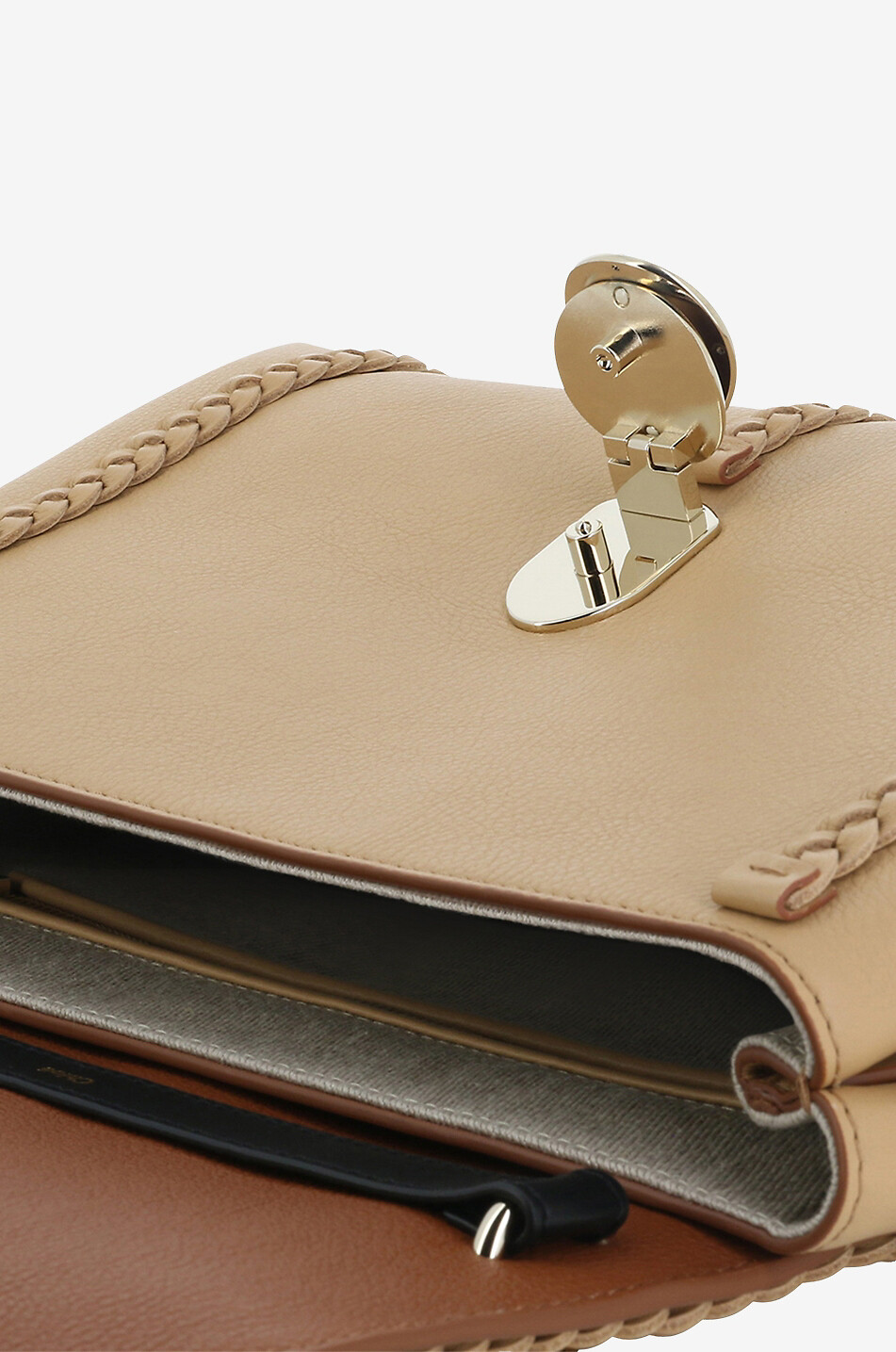CHLOE Penelope Medium supple grained leather shoulder bag Women BEIGE 6