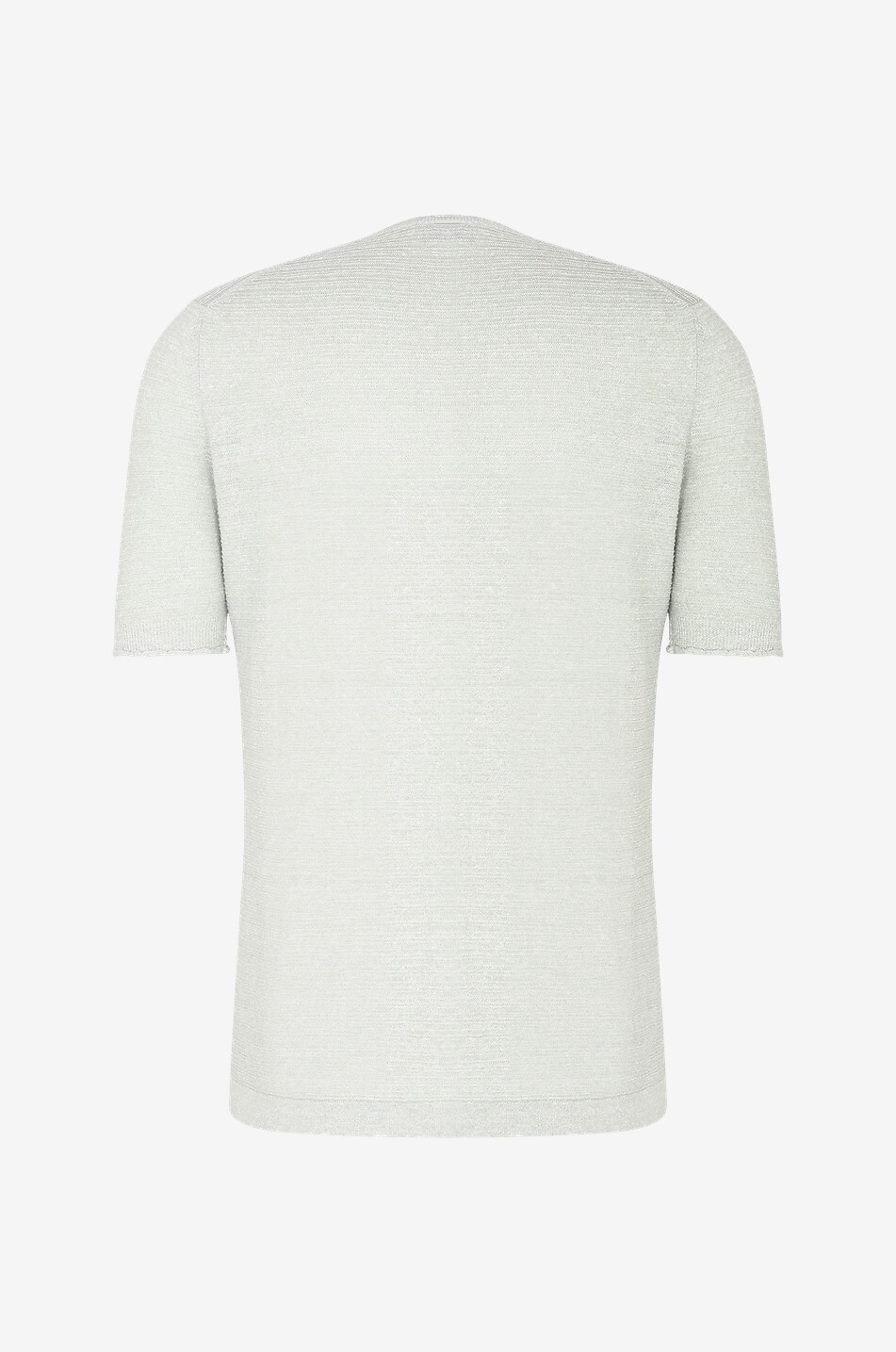 GRAN SASSO T-shirt à col rond en lin et coton Homme VERT CLAIR 2