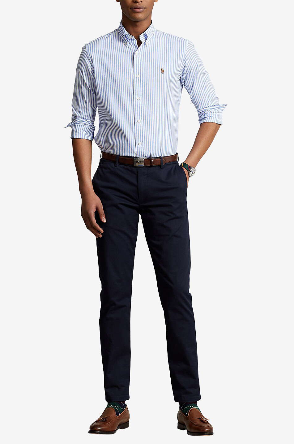 POLO RALPH LAUREN Gestreiftes Langarm-Hemd Custom Fit Herren BUNT 4
