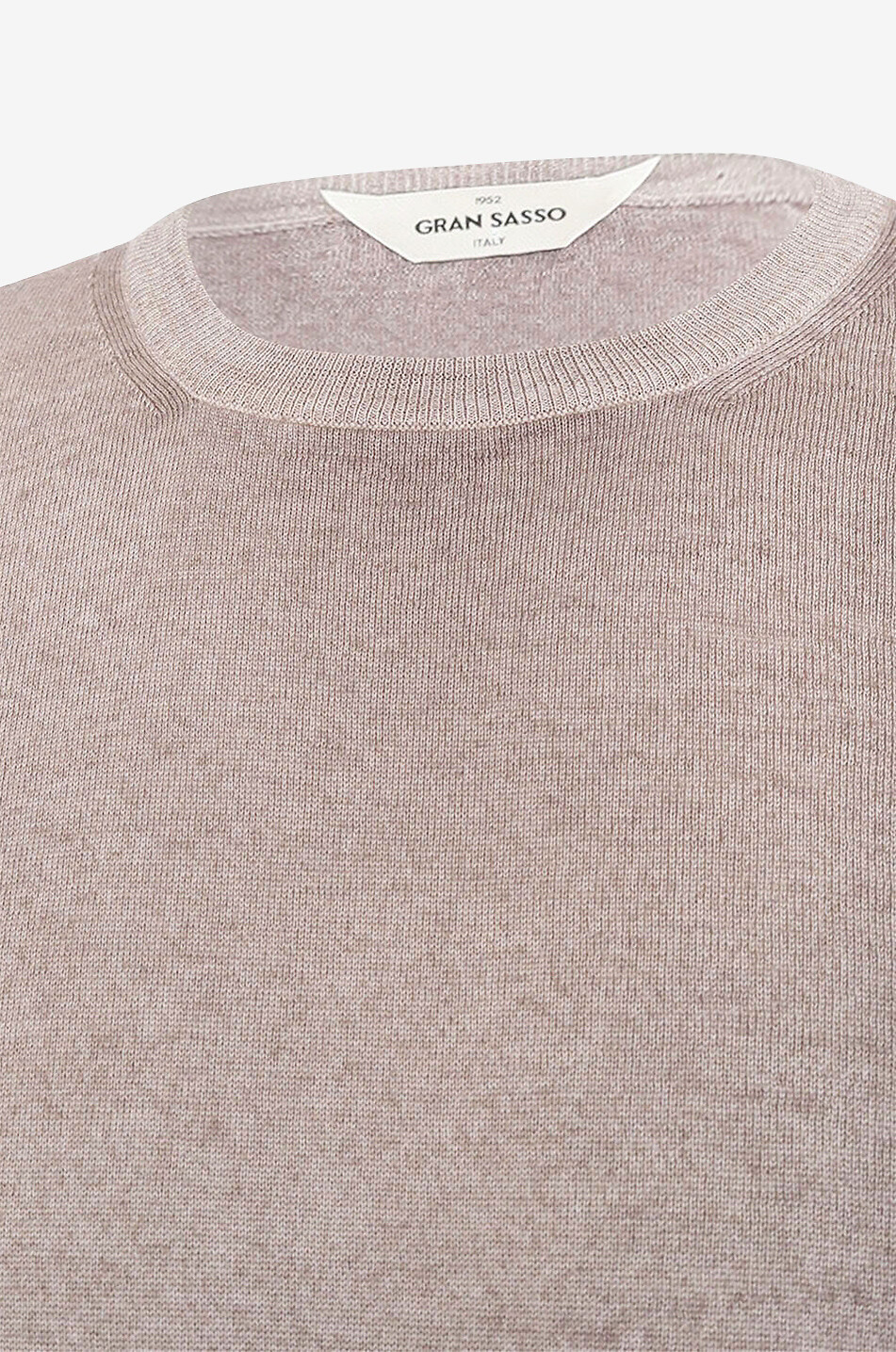 Pull fin à col rond en laine vierge