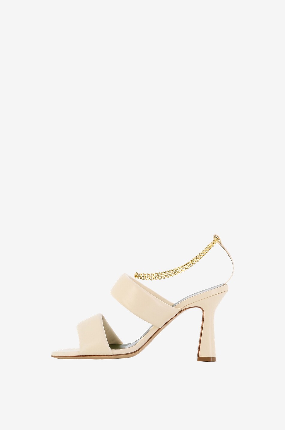 MARIA LUCA Sandalen mit Absatz aus Leder Ivory Fabiola Damen CREMEFARBEN 3