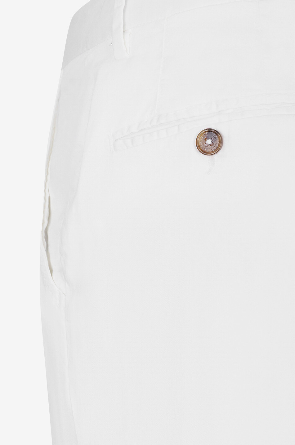 MAURIZIO BALDASSARI Pantalon chino en coton et soie Homme BLANC 3