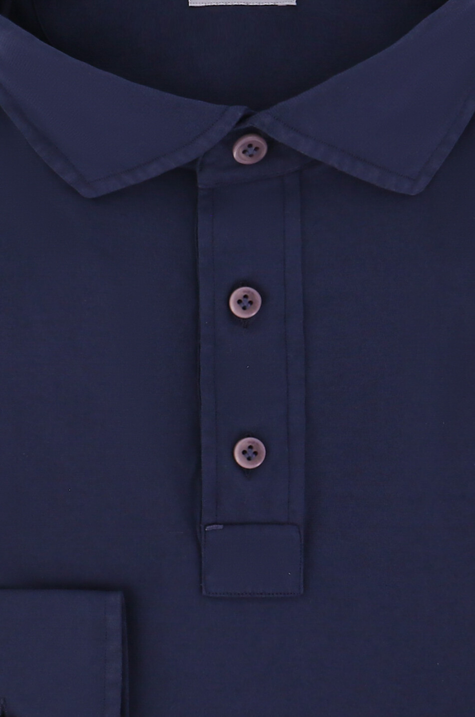 GIAMPAOLO Polo à manches longues en coton Mola Homme BLEU FONCE 2