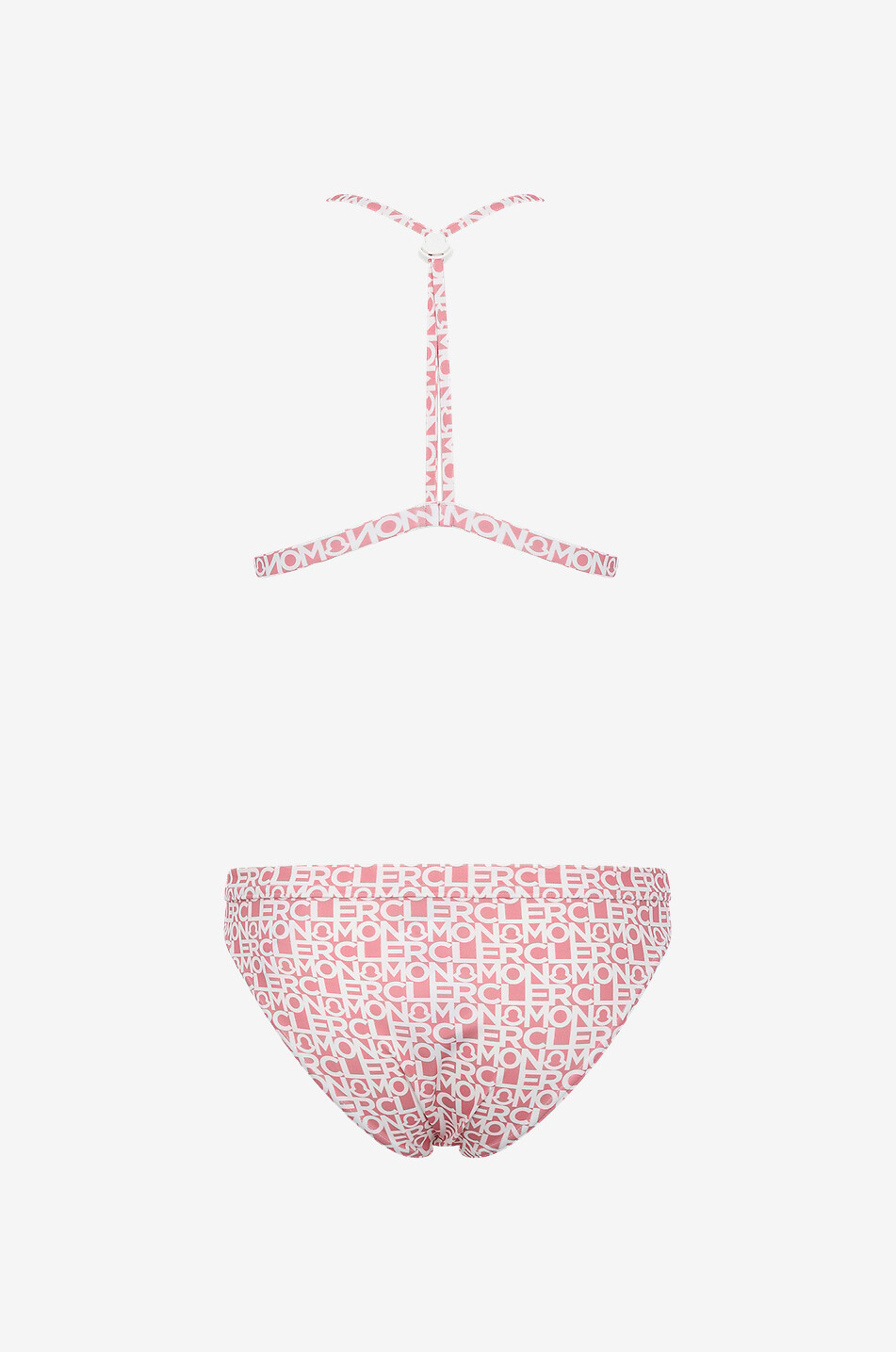 MONCLER Triangel-Bikini mit Print Logo All-Over Damen HELLROSA 2