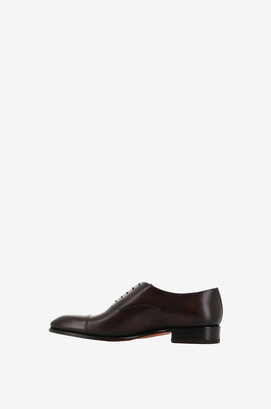 Patinated leather Oxford shoes