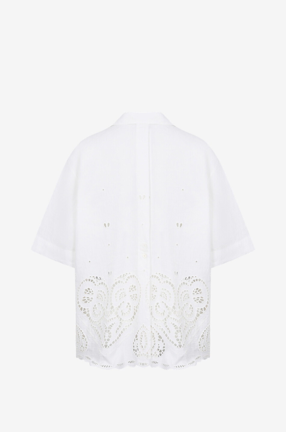 Chemise ample à manches courtes et broderies anglaises S-Wave