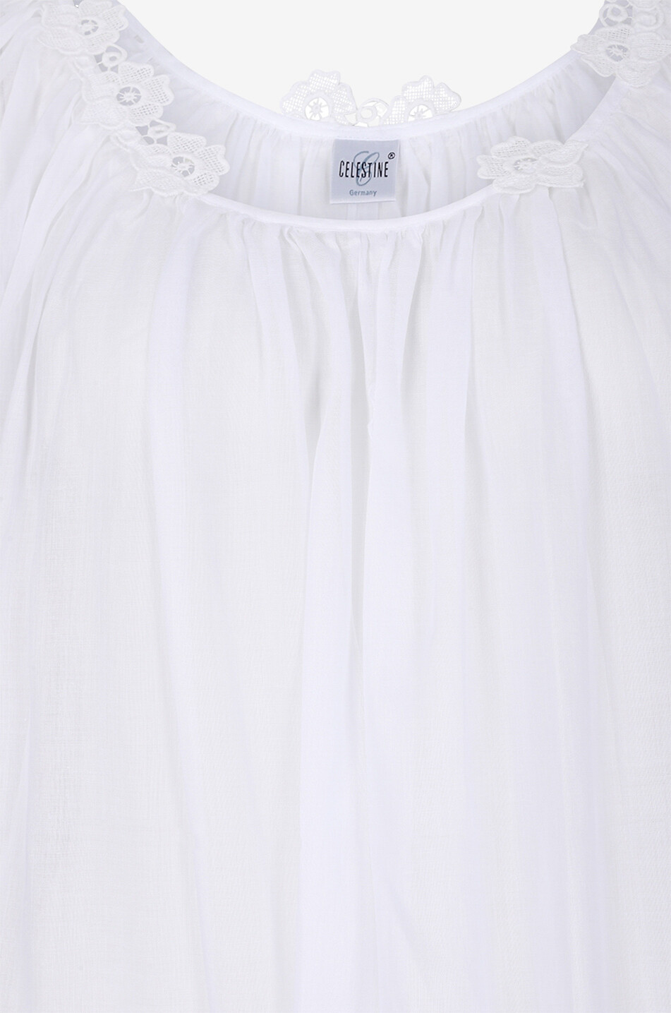 CELESTINE Chemise de nuit en coton Kiana Femme BLANC 3