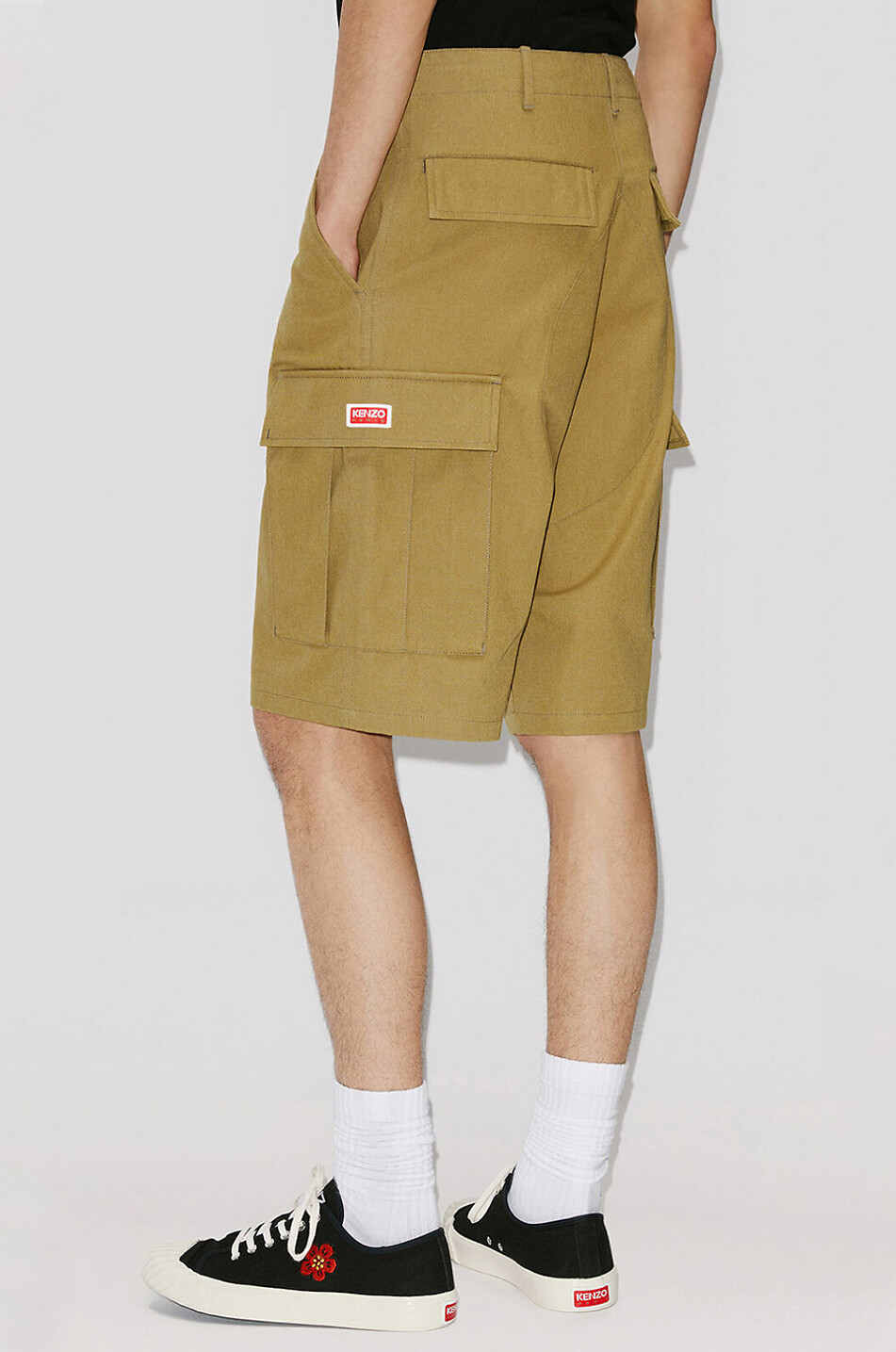 KENZO Bermuda cargo en coton Homme BEIGE 4