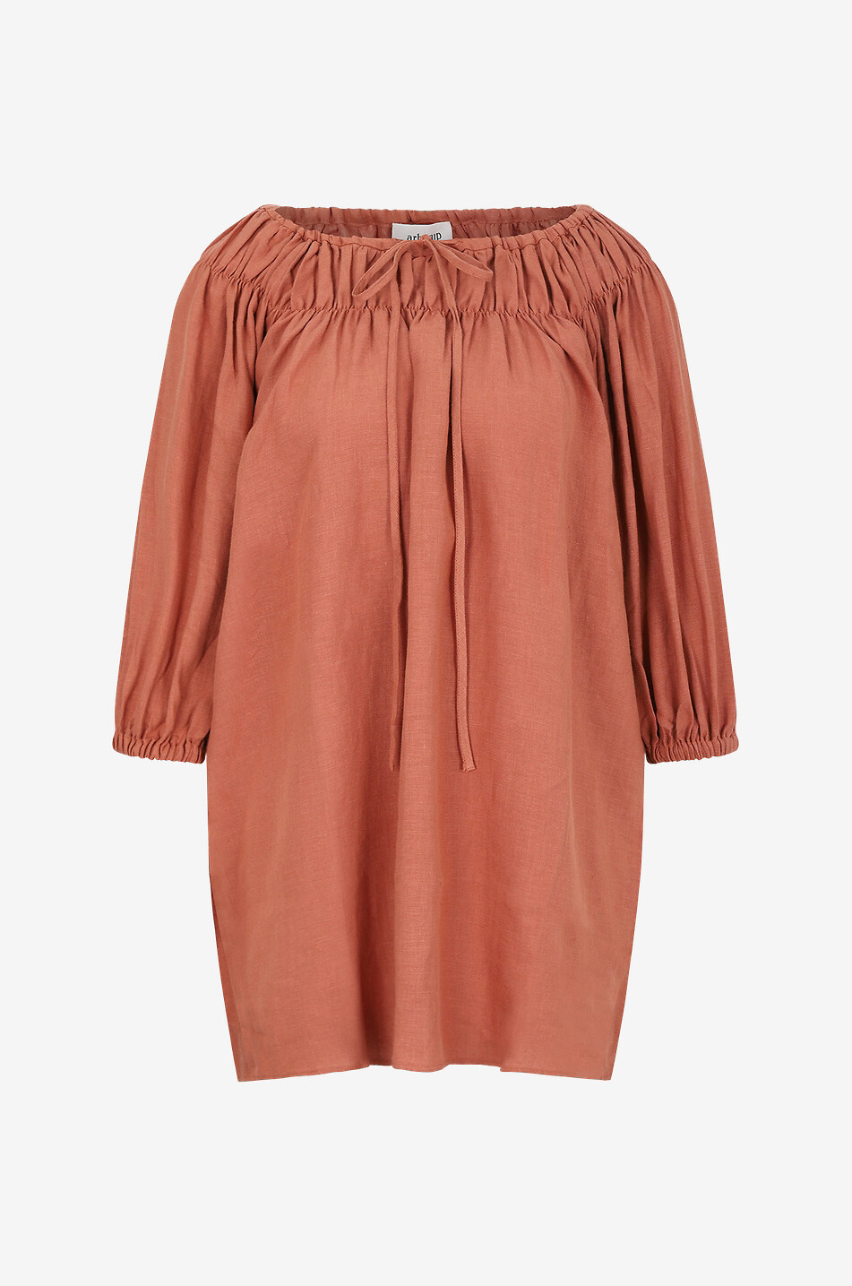 Malou off-shoulder mini caftan