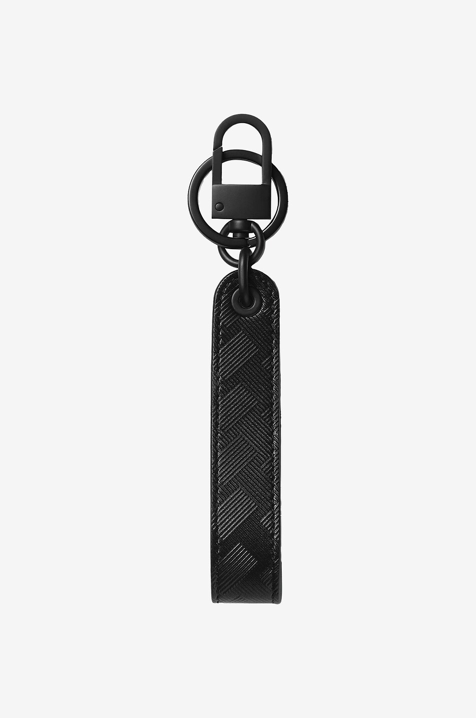 MONTBLANC Porte-clés en cuir effet carbone Moncler Extreme 3.0 Homme NOIR 2