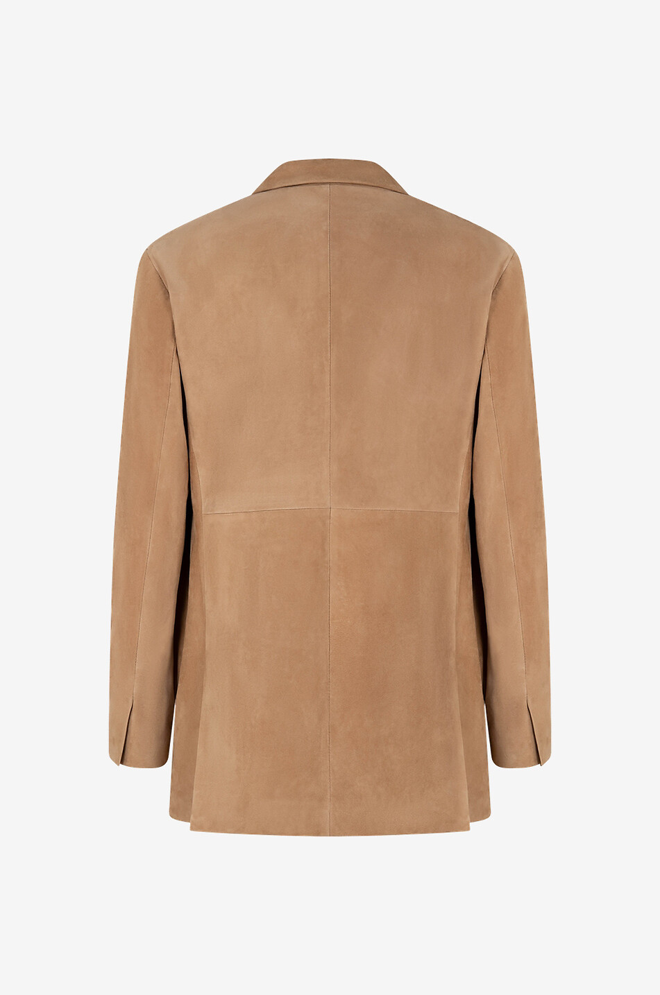 FABIANA FILIPPI Single-breasted suede blazer Women CAMEL 2