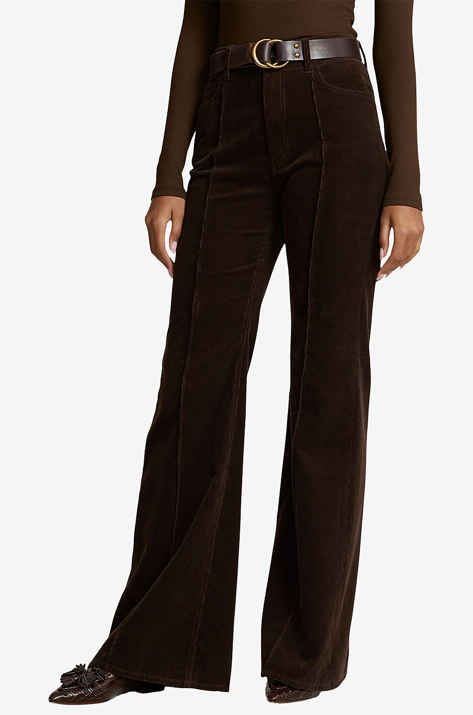 Flared high rise corduroy trousers POLO RALPH LAUREN Bongenie Outlet