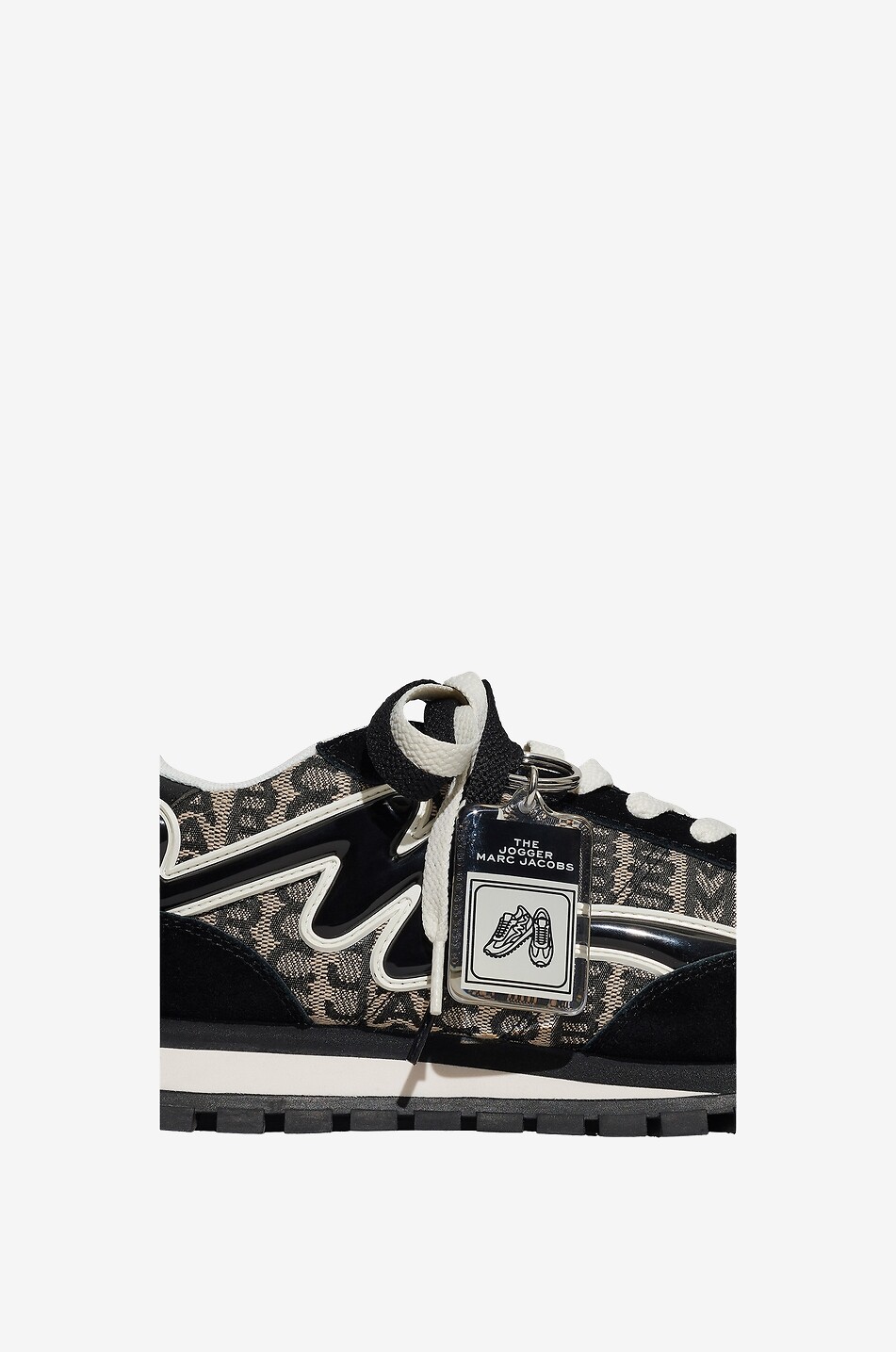 MARC JACOBS Niedrige Jacquard- und Wildledersneakers The Monogram Jogger Damen BUNT 8