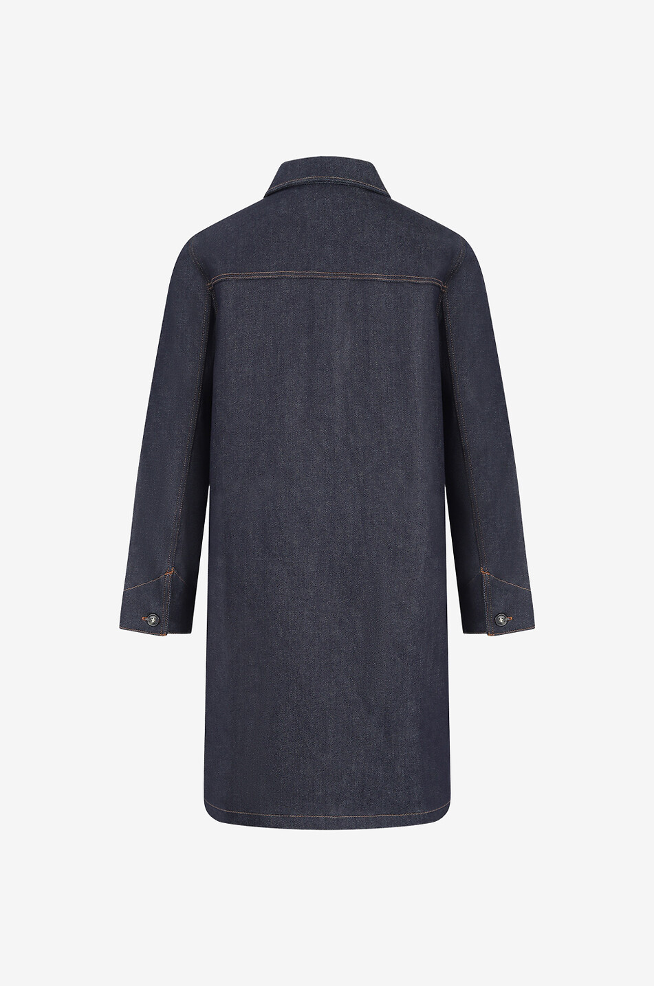 A.P.C. Aurelia mini shirt dress in denim Women DARK BLUE 2