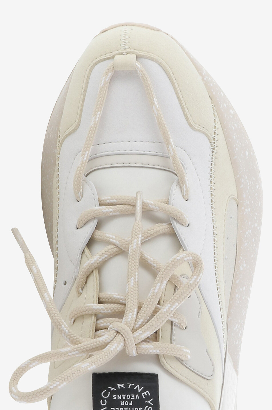 STELLA McCARTNEY Baskets basses compensées en cuir synthétique Eclypse Femme BEIGE 5