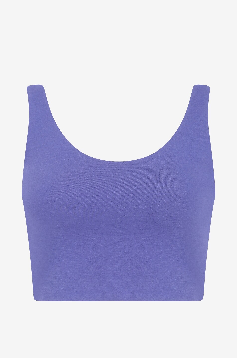 SKIN Clio organic Pima cotton sports bra Women DARK PURPLE 1