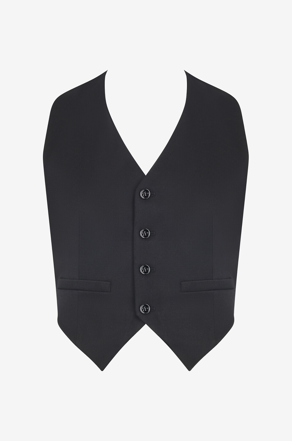 MM6 Gilet dos-nu en sergé Femme NOIR 1