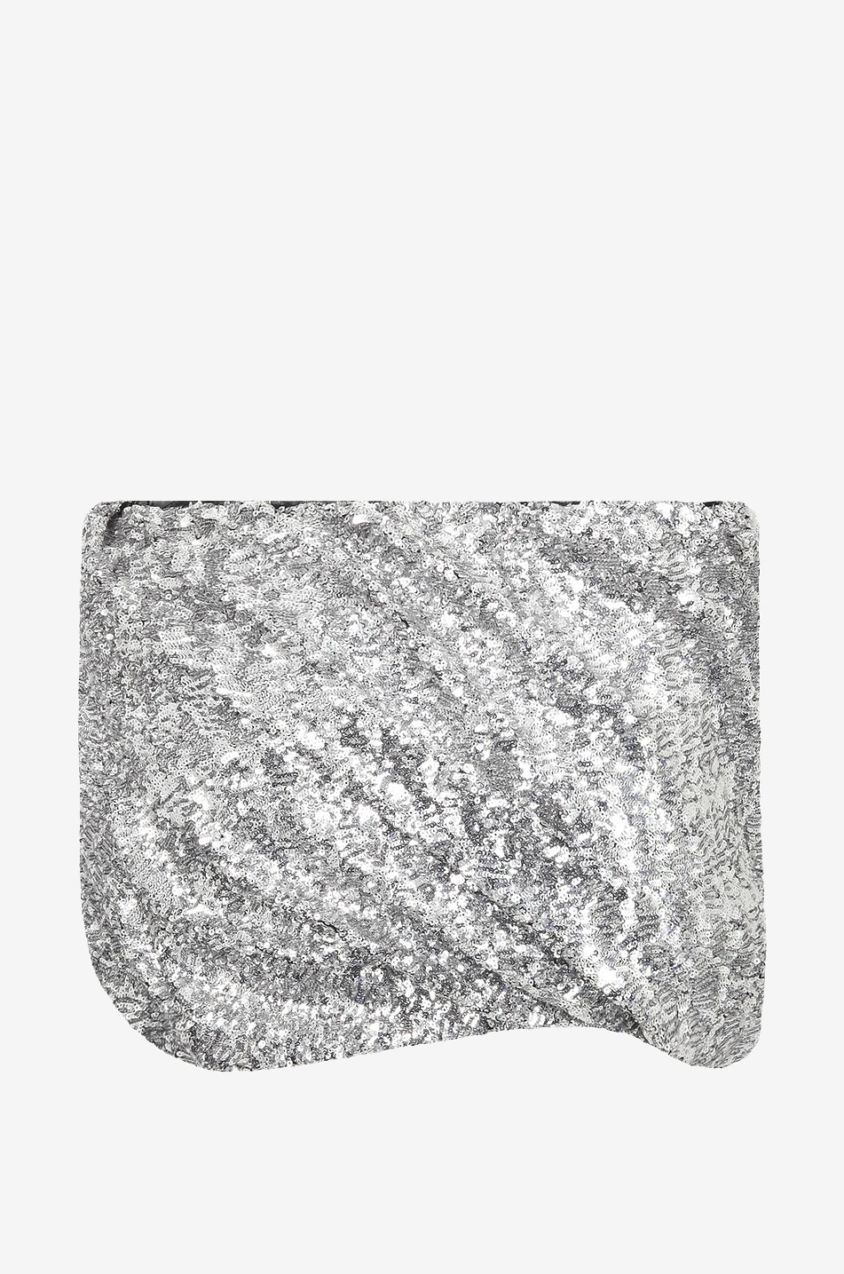 THE ATTICO Asymmetrischer Pailletten-Minirock Silver Damen SILBER 2