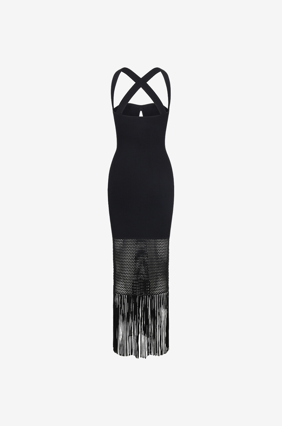 Diana fringed knit dress