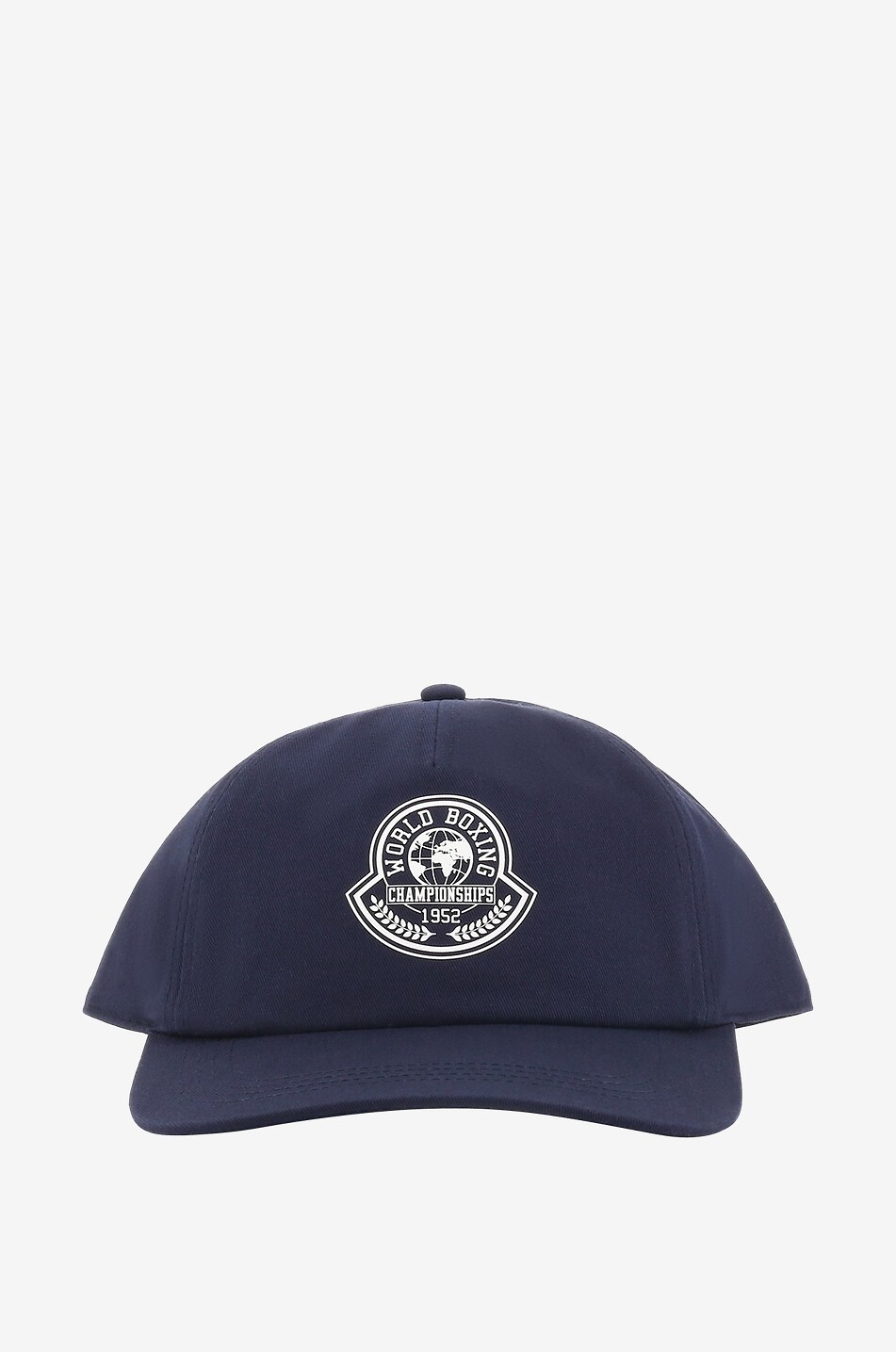 MONCLER Word Boxing Champtionships 1952 gabardine baseball cap Men BLUE 1