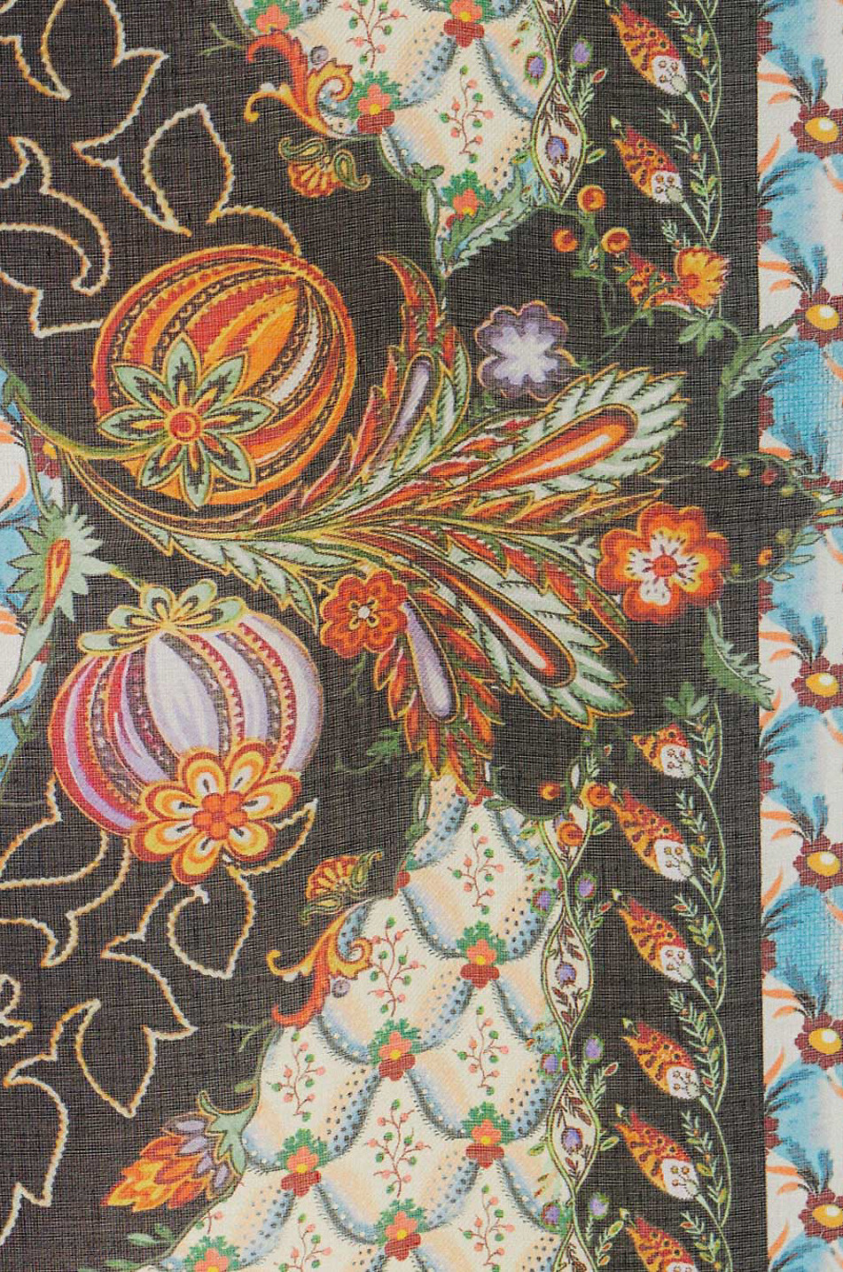 ETRO Geblümtes Modaltuch Floralia Damen BLAU 3