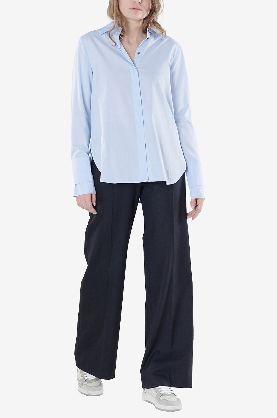 HANA SAN Chemise à manches longues en coton Erin Femme BLEU CLAIR 3