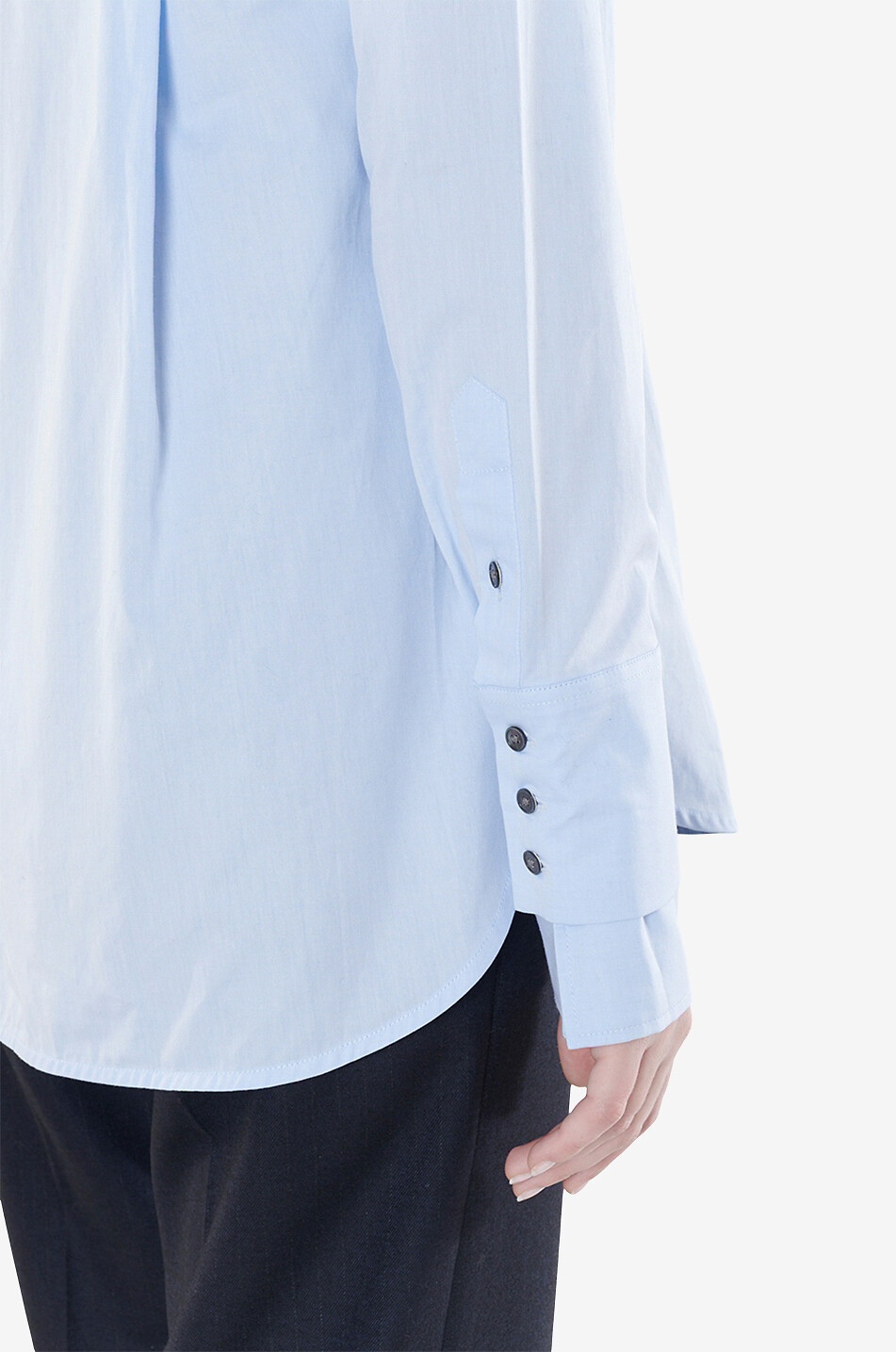 HANA SAN Chemise à manches longues en coton Erin Femme BLEU CLAIR 6