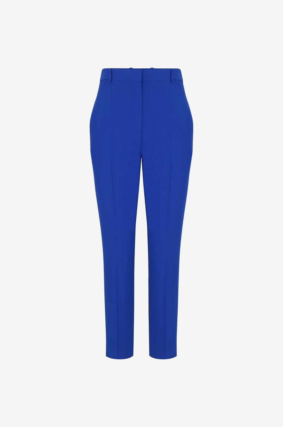 Pantalon cigarette taille haute en crêpe