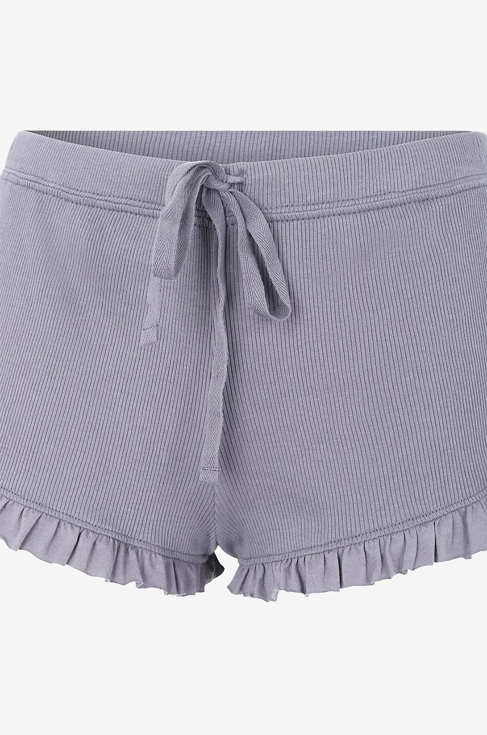 SKIN Raffaela Pima cotton shorts Women MEDIUM BLUE 3