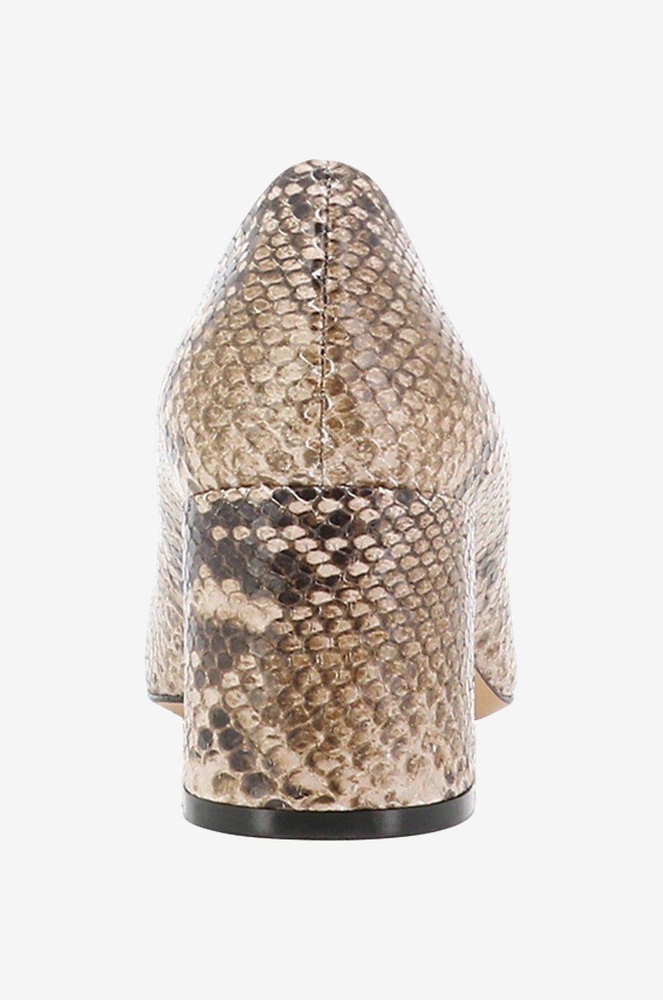 BONGENIE Escarpins à talon carré en cuir effet python Femme MULTICOLORE 4