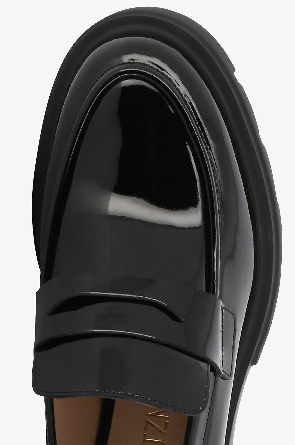 STUART WEITZMAN Plateau-Mokassins aus Lackleder Soho Damen SCHWARZ 5
