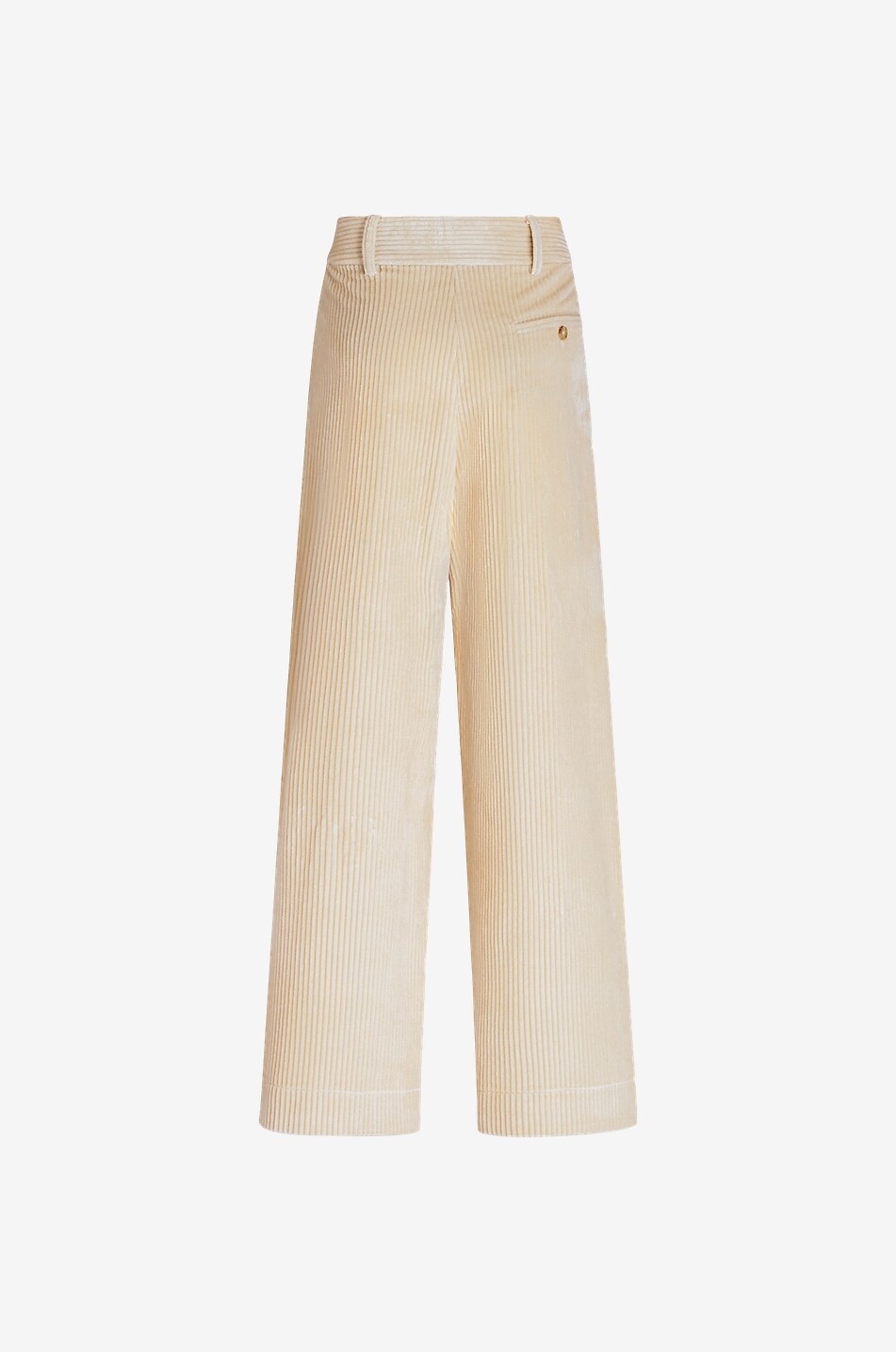 ETRO Weite Hose mit hoher Taille aus Cordsamt Damen CREMEFARBEN 2