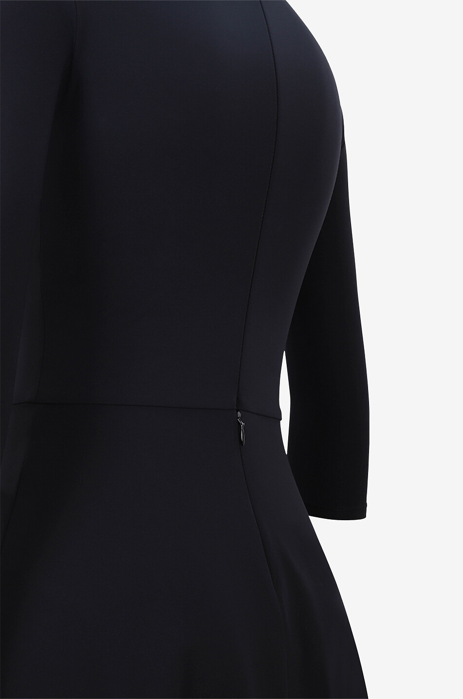 BALENCIAGA Robe midi en jersey technique A-line Femme NOIR 3