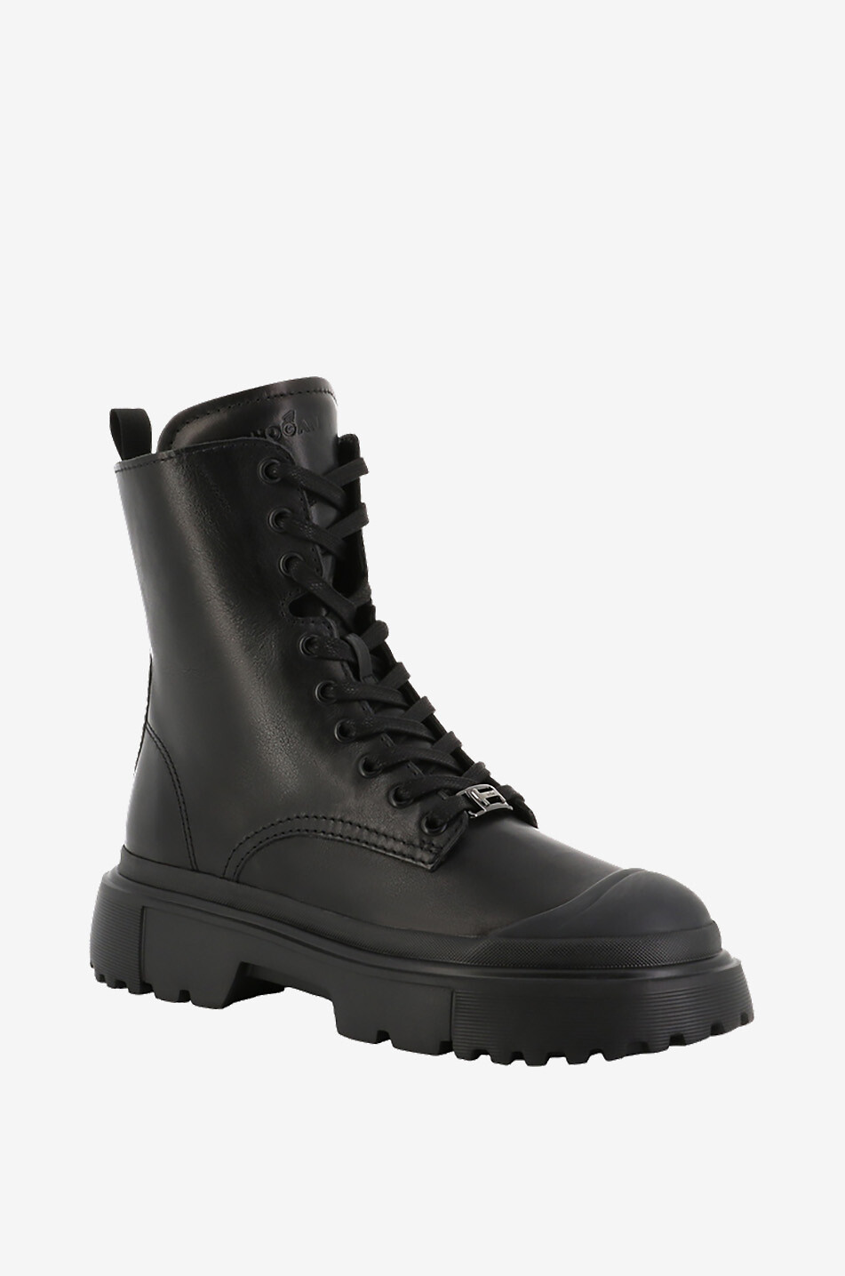 Bottines à lacets à bout caoutchouc H619