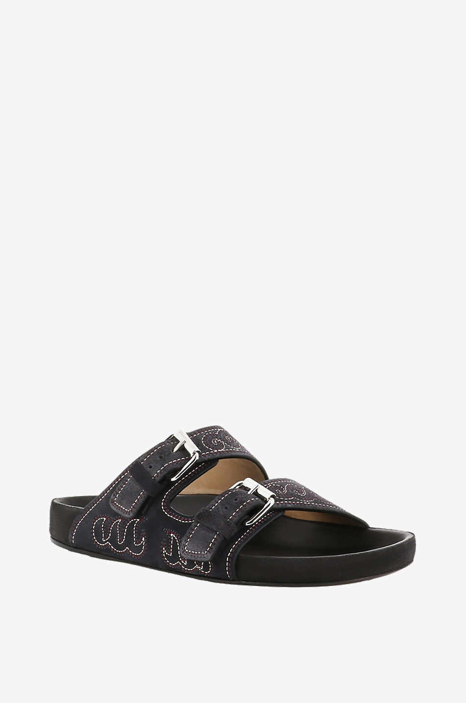 ISABEL MARANT Bestickte Utility-Pantoletten Lennyo Damen SCHWARZ 1