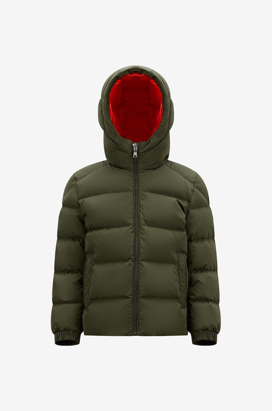 Kurze Jungen-Daunenjacke mit Kapuze Eric