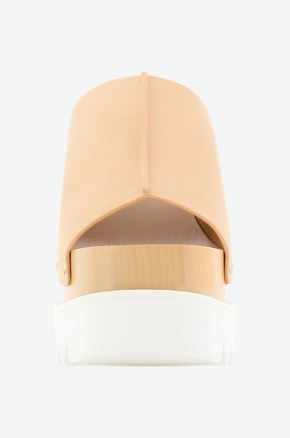 STELLA McCARTNEY Mules compensées en cuir synthétique Elyse 80 Femme BEIGE 2