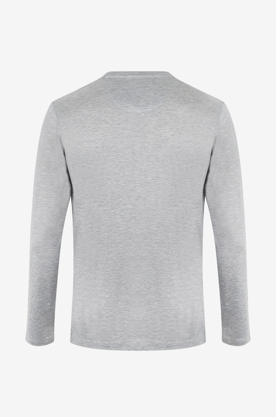 MARCO PESCAROLO James silk and cotton long-sleeved T-shirt Men LIGHT GREY 2