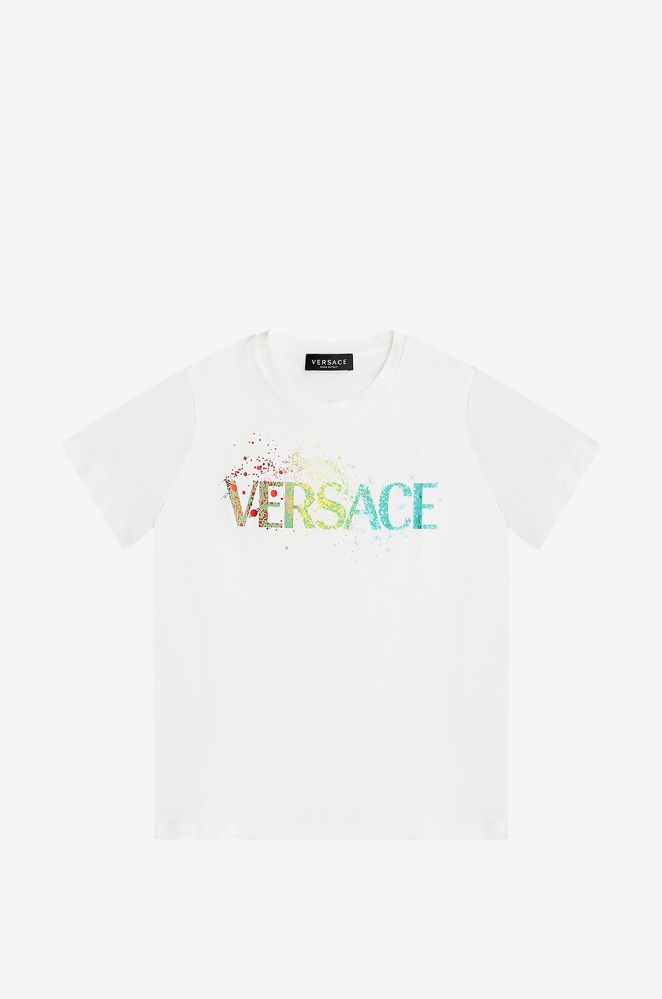 VERSACE Univers logo printed boy's T-shirt