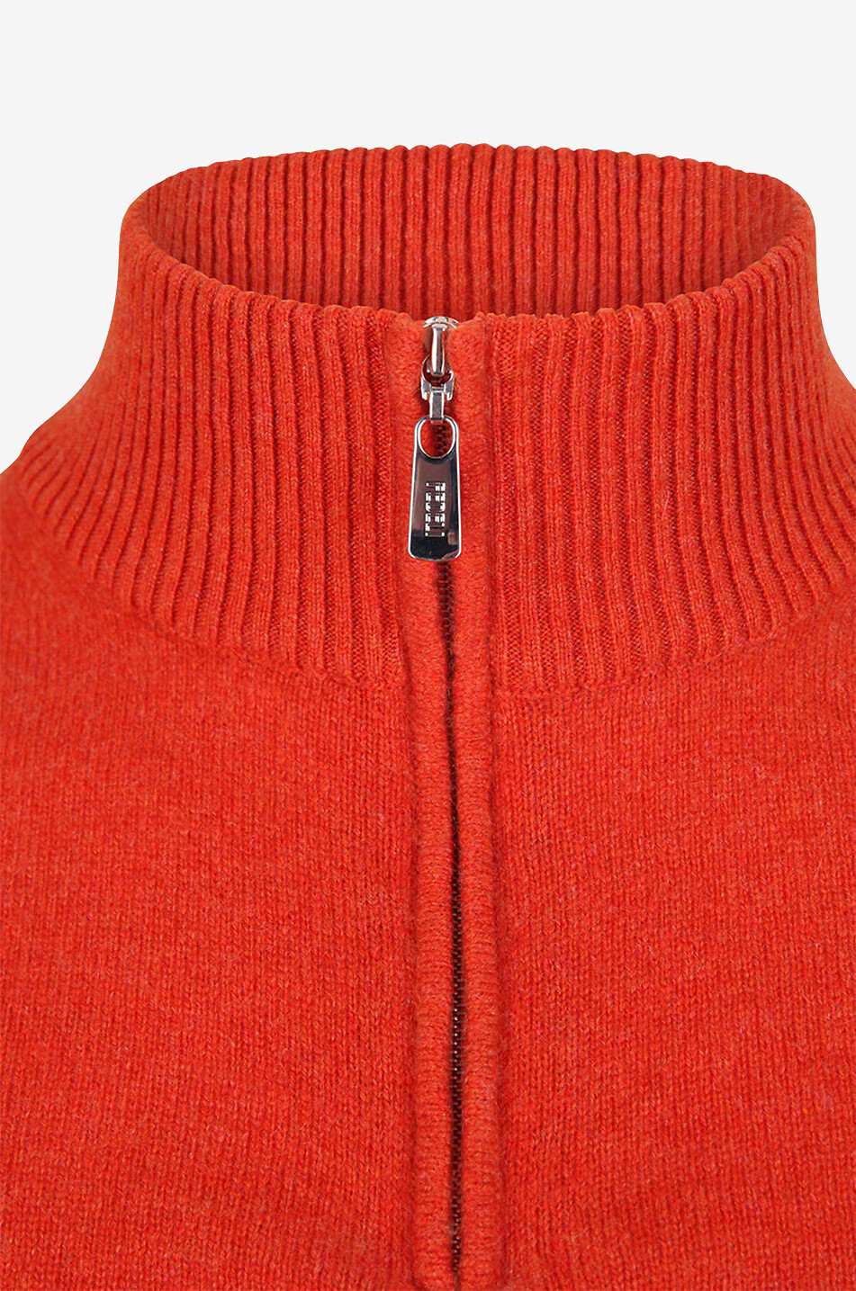 Kaschmirpullover mit Stehkragen und Reissverschluss Favonio