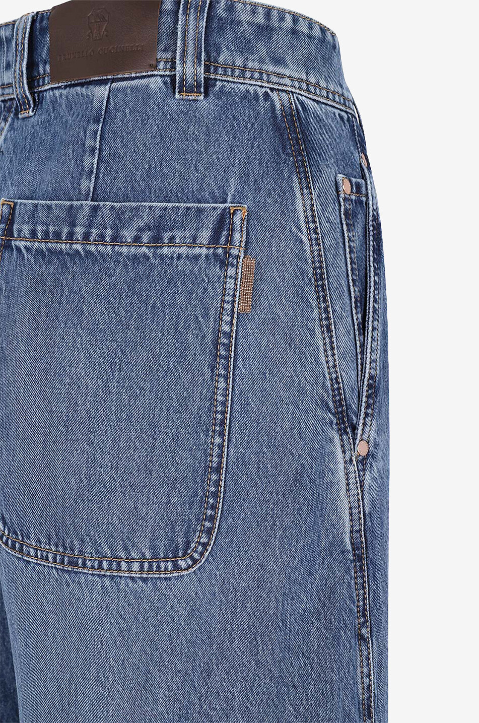 Ausgewaschene Jeans mit hohem Bund The Baggy Flared