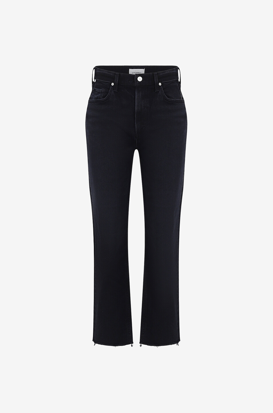 CITIZENS OF HUMANITY Daphne organic cotton and viscose EcoVero straight leg jeans Women BLACK 1