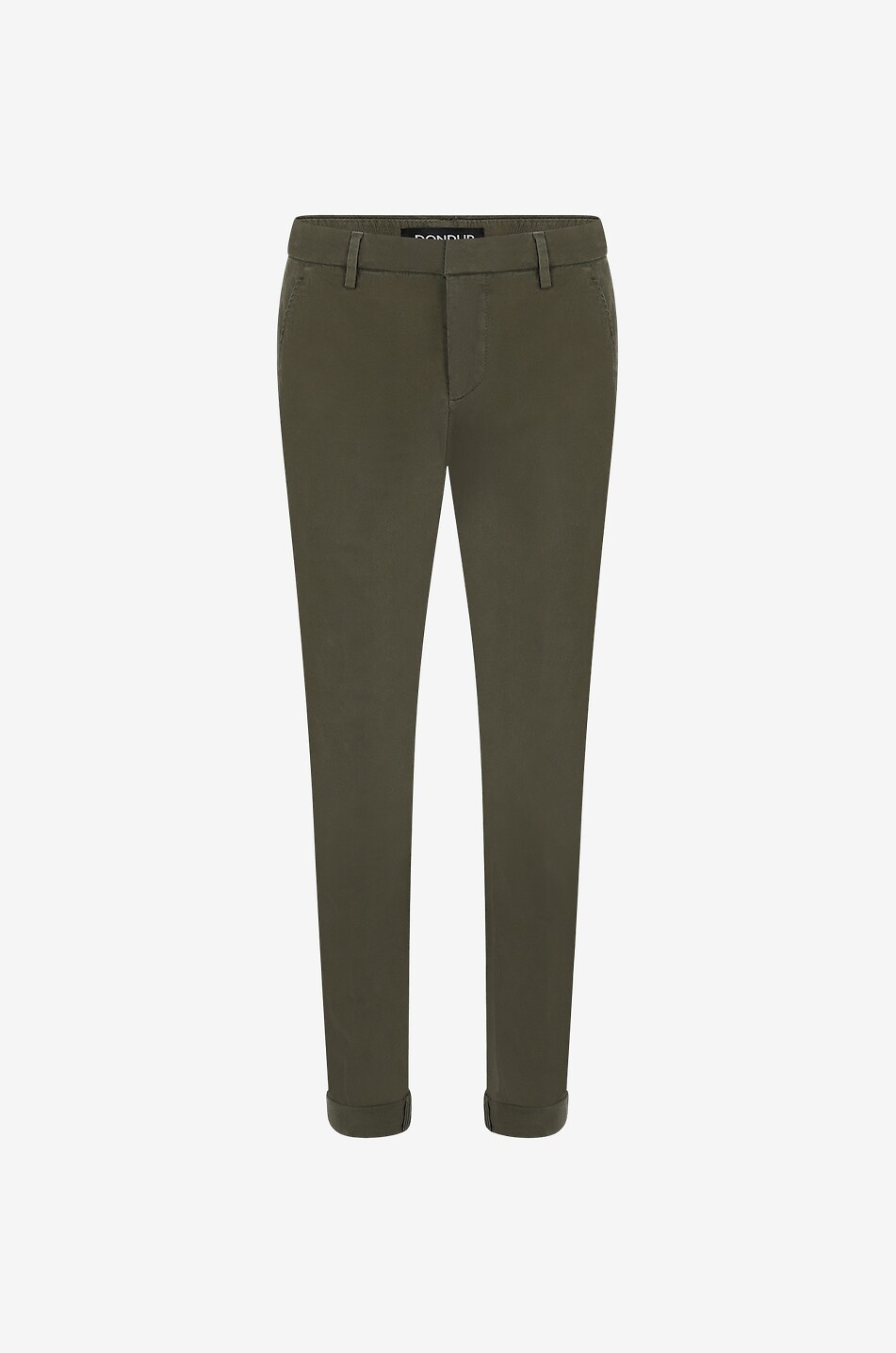 DONDUP Gaubert cotton slim fit chino trousers Men MEDIUM KHAKI 1