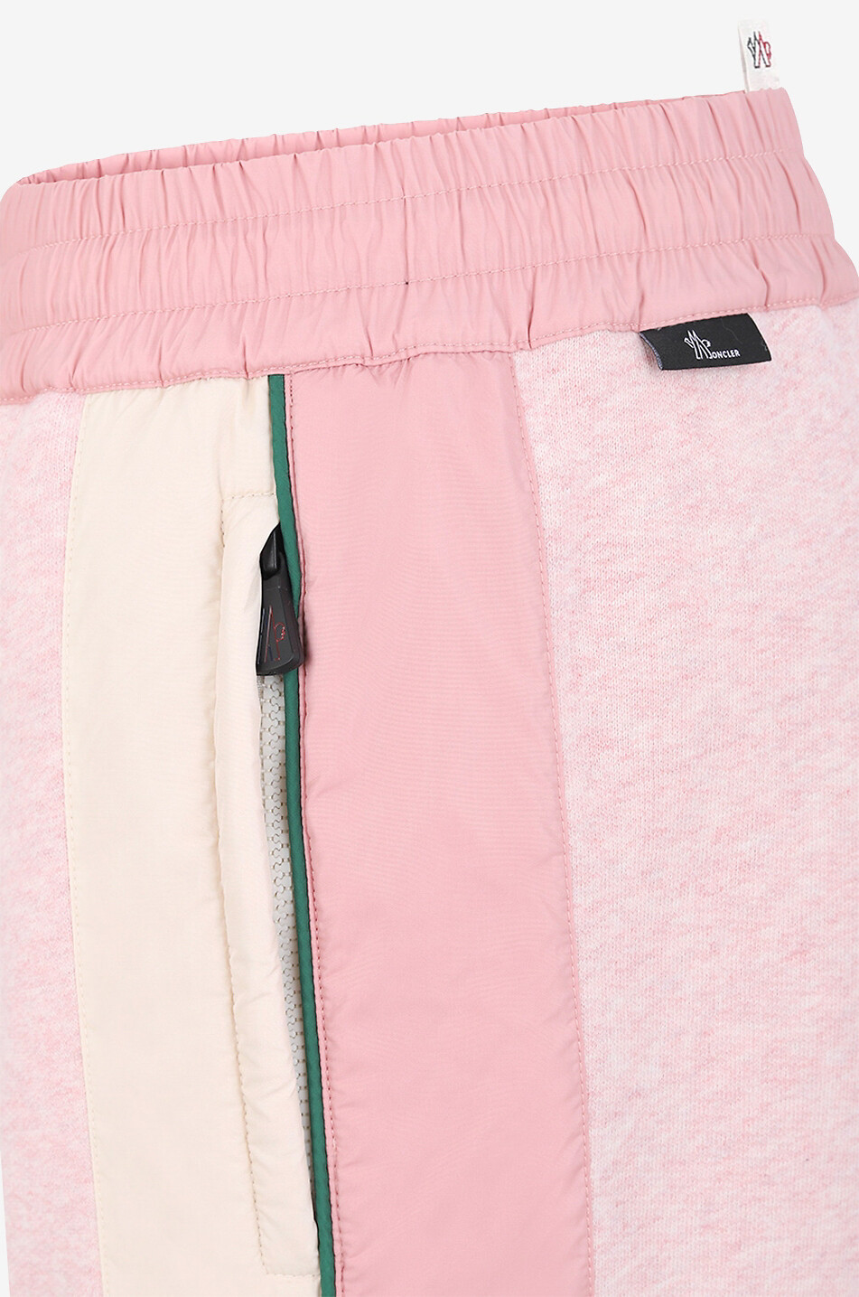 MONCLER GRENOBLE Pantalon de jogging large bi-matière Femme ROSE CLAIR 3