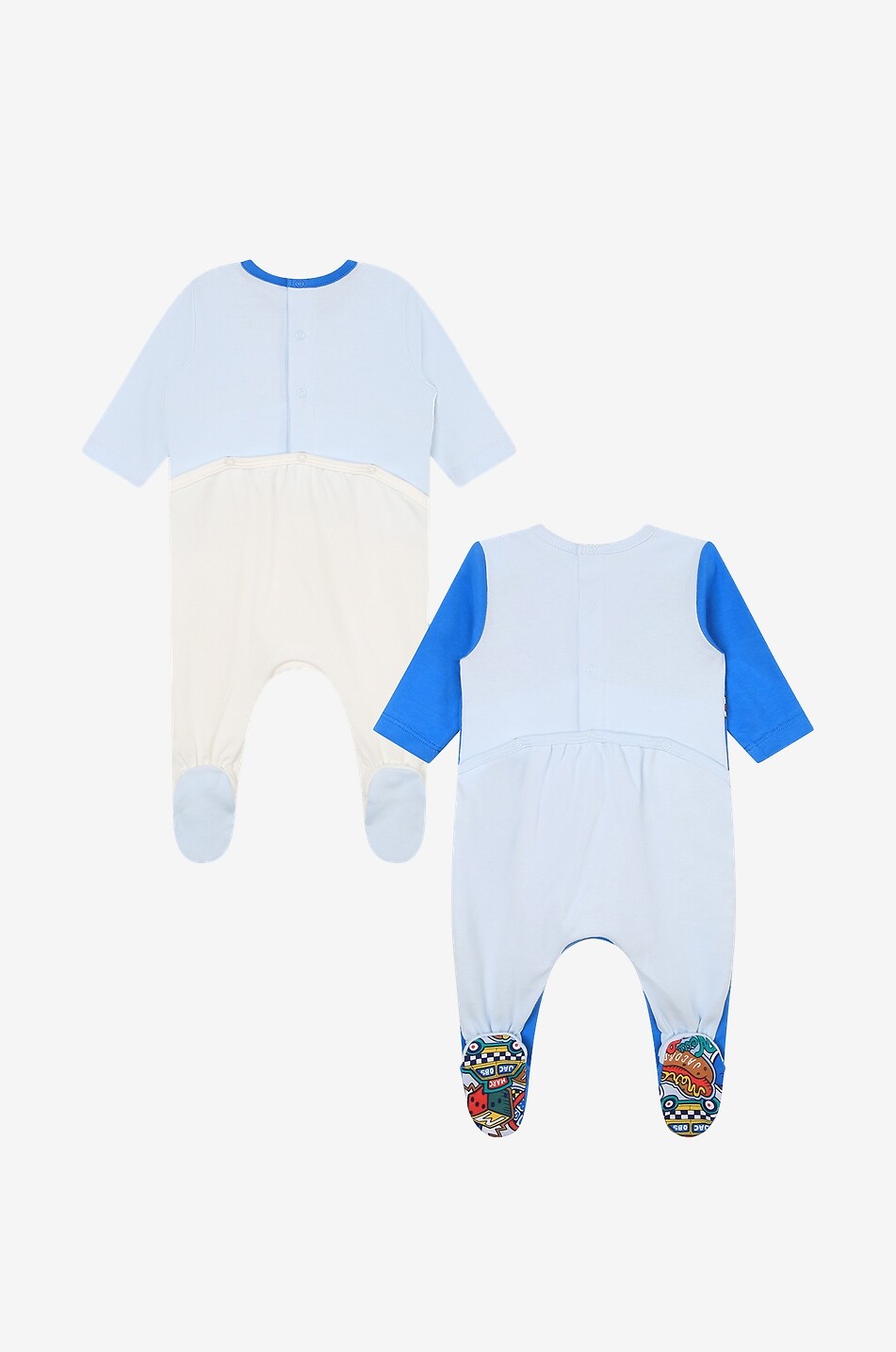 Set of two baby cotton pyjamas